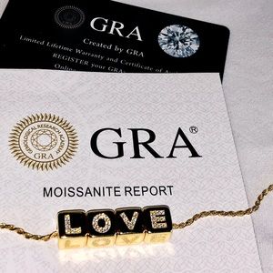 VVS gra certified diamond moisannitte pendant forr LOVE passes diamond testers